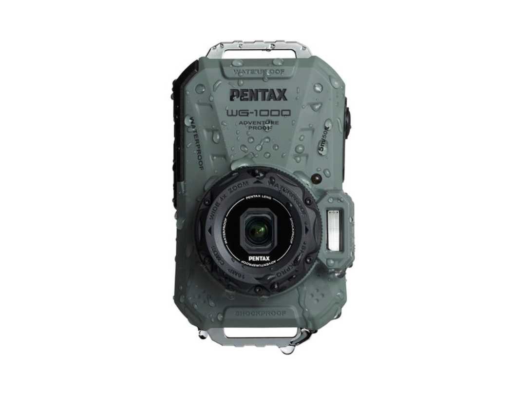 Ricoh PENTAX WG-1000 Waterproof Digital Camera - 16.3 MP, Olive Ricoh PENTAX WG-1000 Waterproof Digital Camera - 16.3 MP, Olive